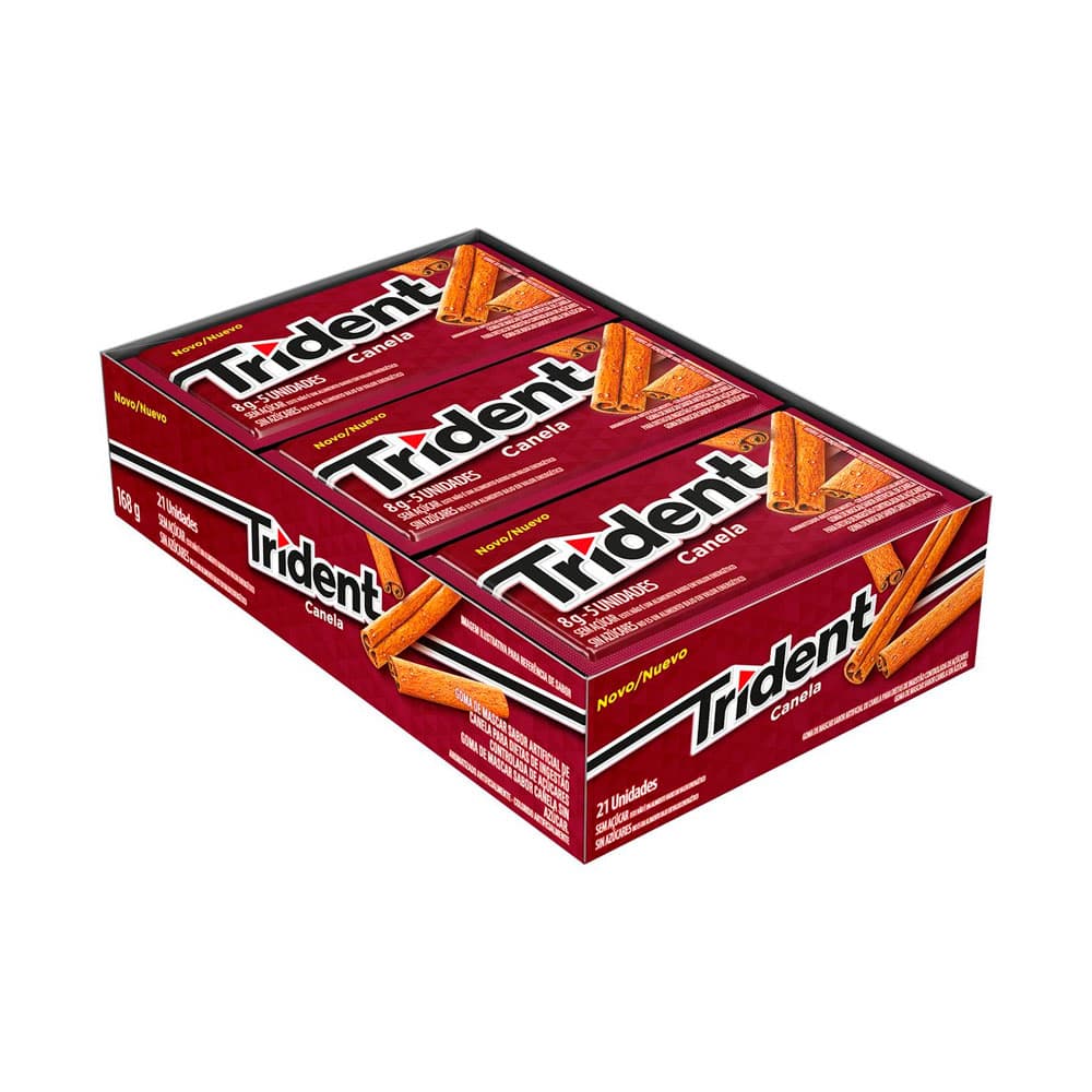 Anúncio: Chicle Trident Canela Sin Azucar 21 Unidades 168G