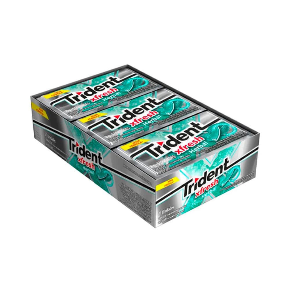 Anúncio: Chicle Trident Herbal Fresh Sin Azucar 21unid 168G