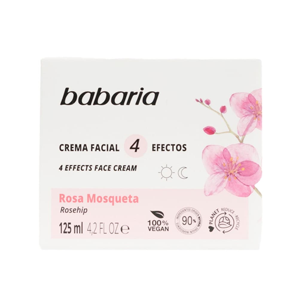 Anúncio: Crema Facial Babaria 4 Efectos Rosa Mosqueta 125ml