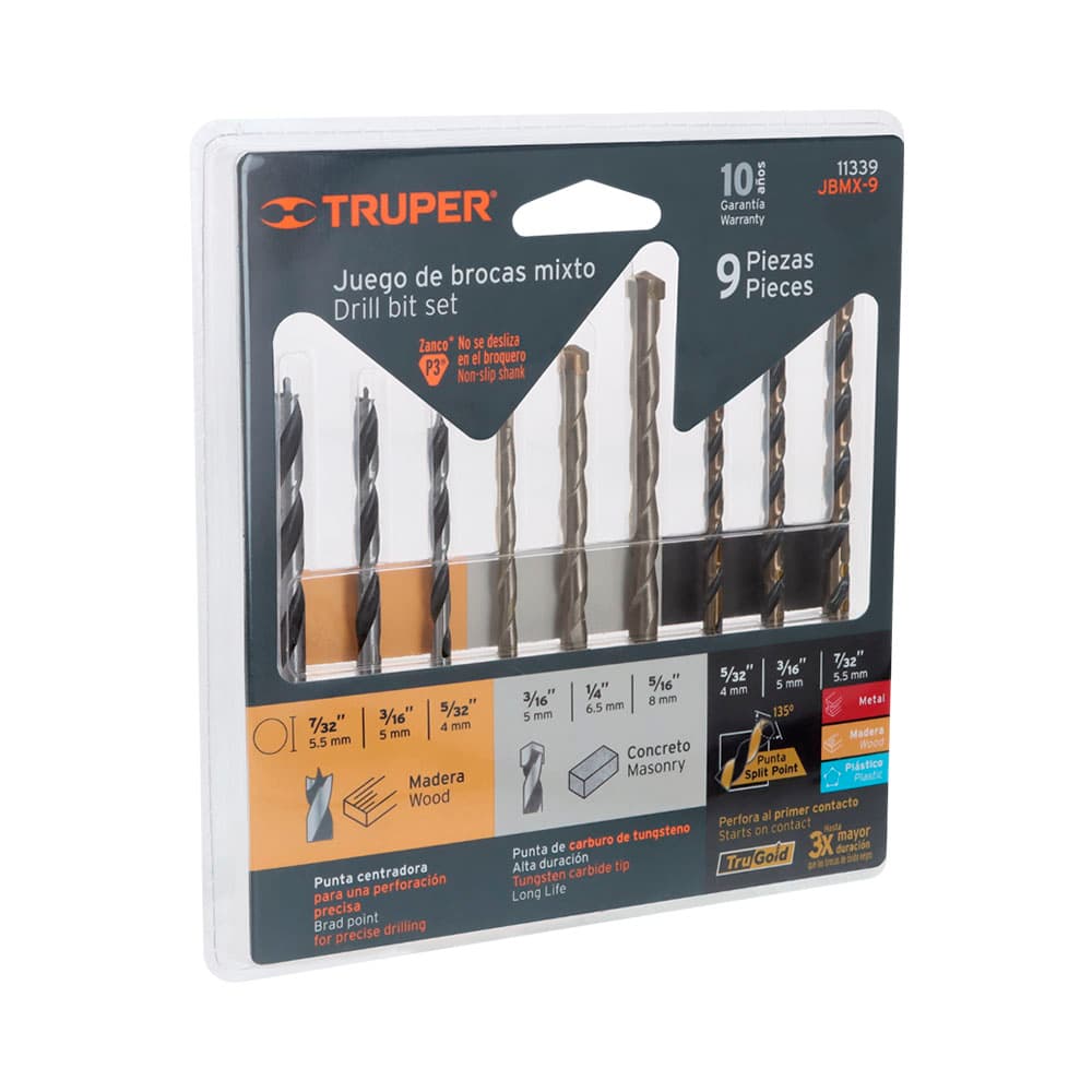 Anúncio: KIT DE BROCAS TRUPER 11339 9 PIEZAS