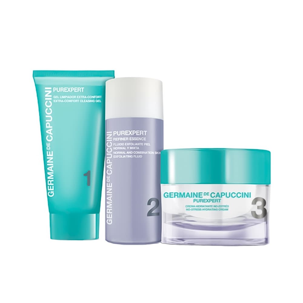 Anúncio: SET GERMAINE DE CAPUCCINI PUREXPERT PIEL NORMAL 3 PIEZAS