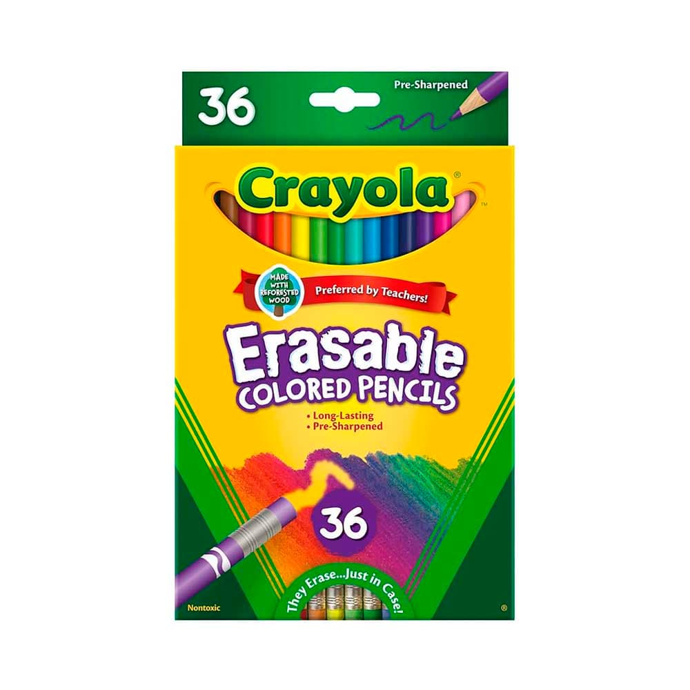 Anúncio: LÁPICES DE COLORES CRAYOLA ERASABLE COLORED PENCILS 68-1036 36 UNIDADES