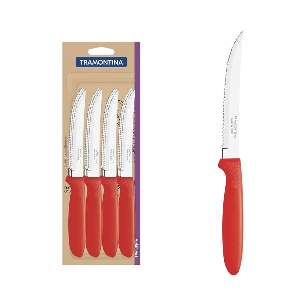 Anúncio: SET DE CUCHILLOS TRAMONTINA IPANEMA 23360/975 ROJO 12 PIEZAS