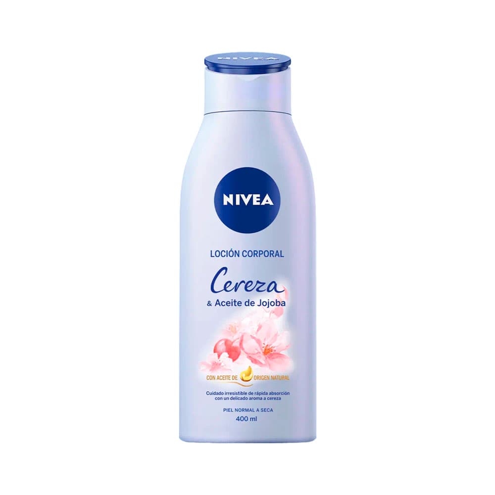 Anúncio: LOCIÓN CORPORAL NIVEA CEREZA Y ACEITE DE JOJOBA 400ML