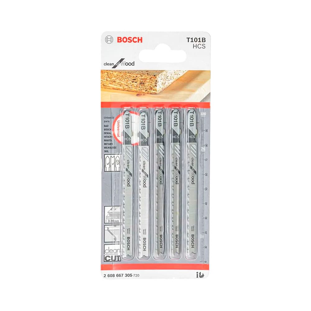 Anúncio: HOJA DE CALAR PARA MADERA BOSCH CLEAN FOR WOOD T101B 5 PIEZAS