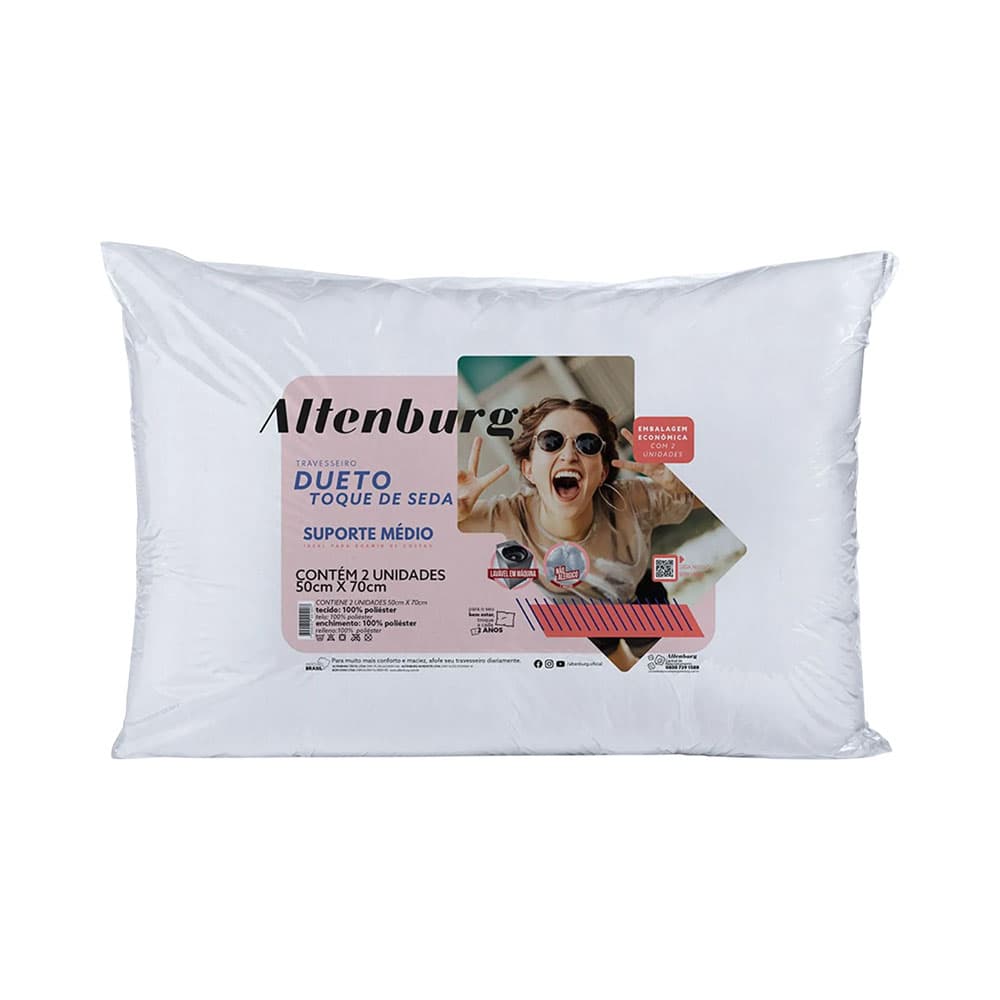 Anúncio: ALMOHADA ALTENBURG DUETO TOQUE DE SEDA 50 X 70 CM BLANCO