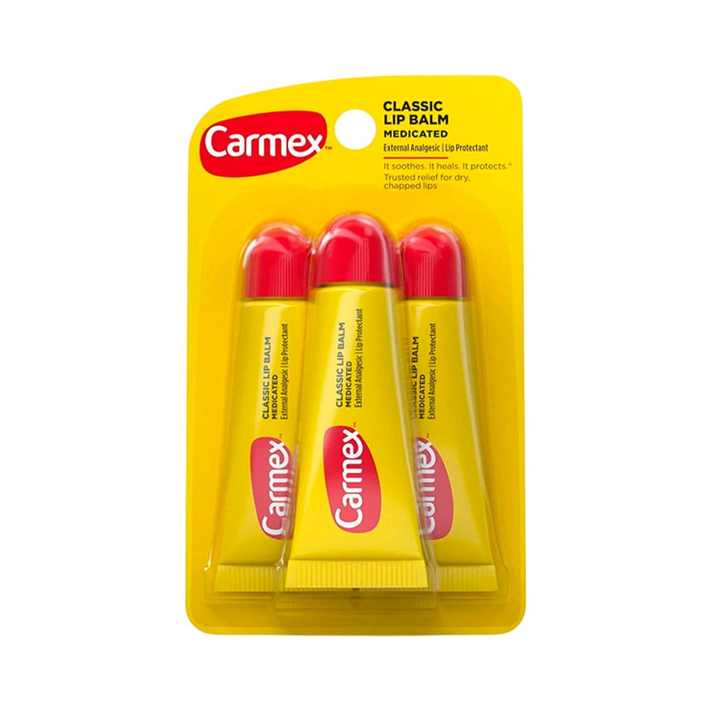 Anúncio: BÁLSAMO LABIAL CARMEX CLASSIC MEDICATED 3 UNIDADES