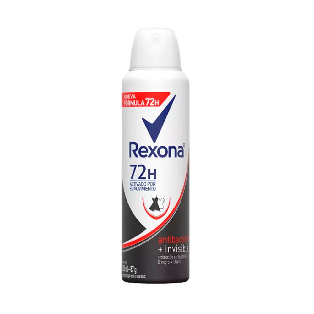 Anúncio: DESODORANTE REXONA ANTIBACTERIAL INVISIBLE 72H 150ML
