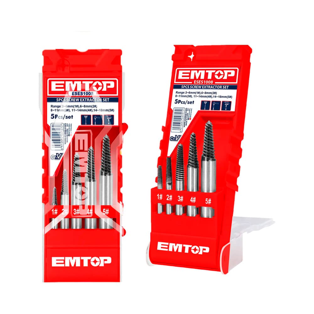 Anúncio: KIT DE EXTRACTORES DE TORNILLOS EMTOP ESES1008 5 PIEZAS