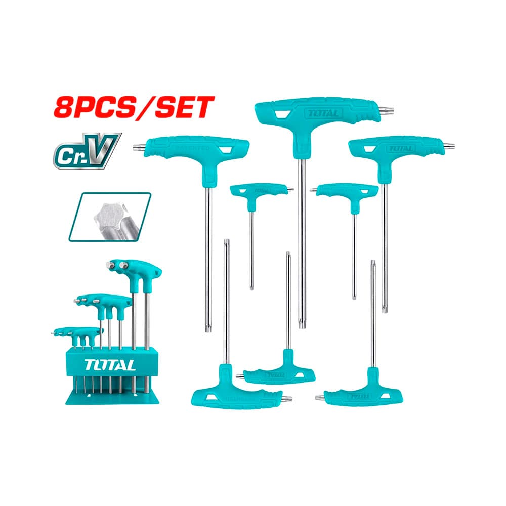 Anúncio: KIT DE LLAVE TORX TIPO T TOTAL THHW80836 8 PIEZAS