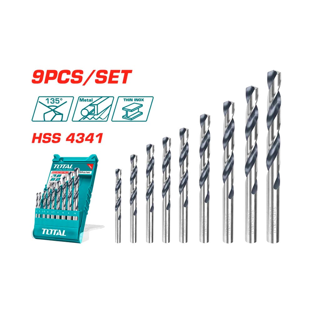 Anúncio: KIT DE BROCA TOTAL TACSD0095 HSS 9 PIEZAS