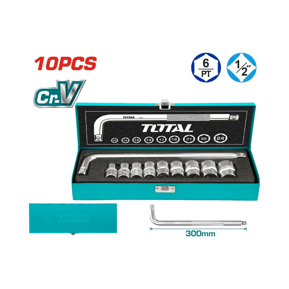 Anúncio: KIT DE DADOS SOCKET TIPO E TOTAL THTL121101 10 PIEZAS