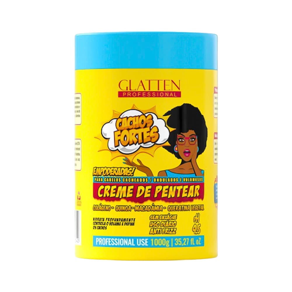 Anúncio: CREMA PARA PEINAR GLATTEN CACHOS FORTES 1KG