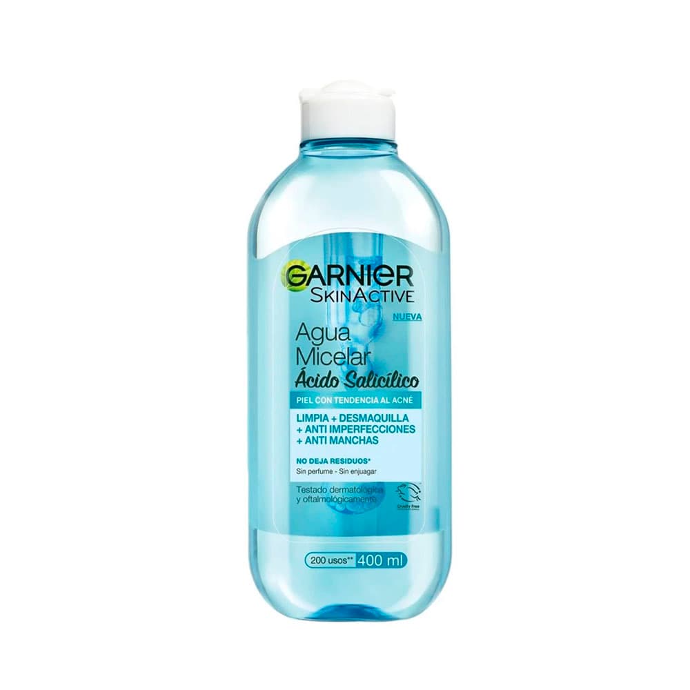 Anúncio: AGUA MICELAR GARNIER ÁCIDO SALICÍLICO ANTI-IMPERFECCIONES 400ML