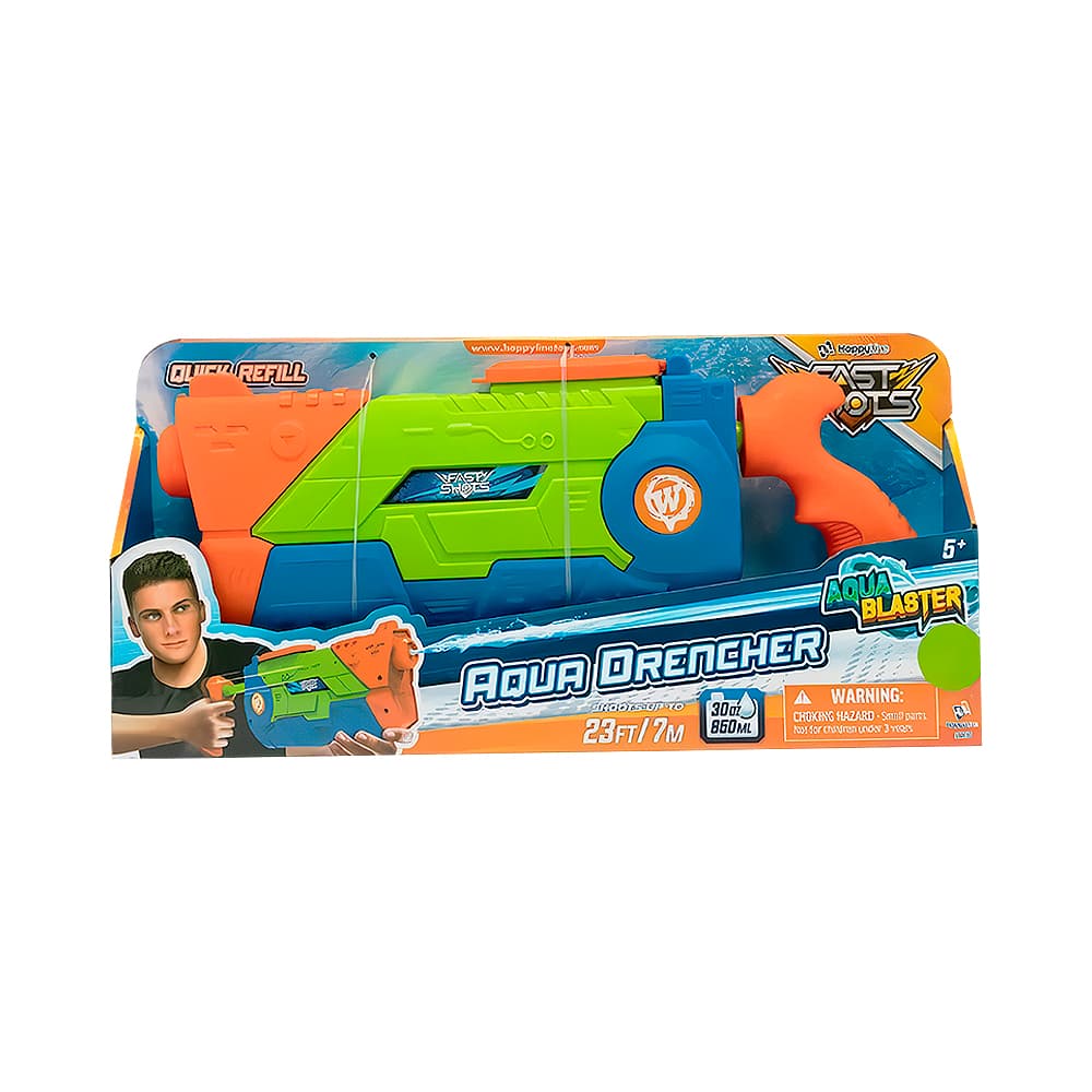 Anúncio: LANZADOR DE AGUA HAPPY LINE FAST SHOTS AQUA BLASTER AQUA DRENCHER 580030