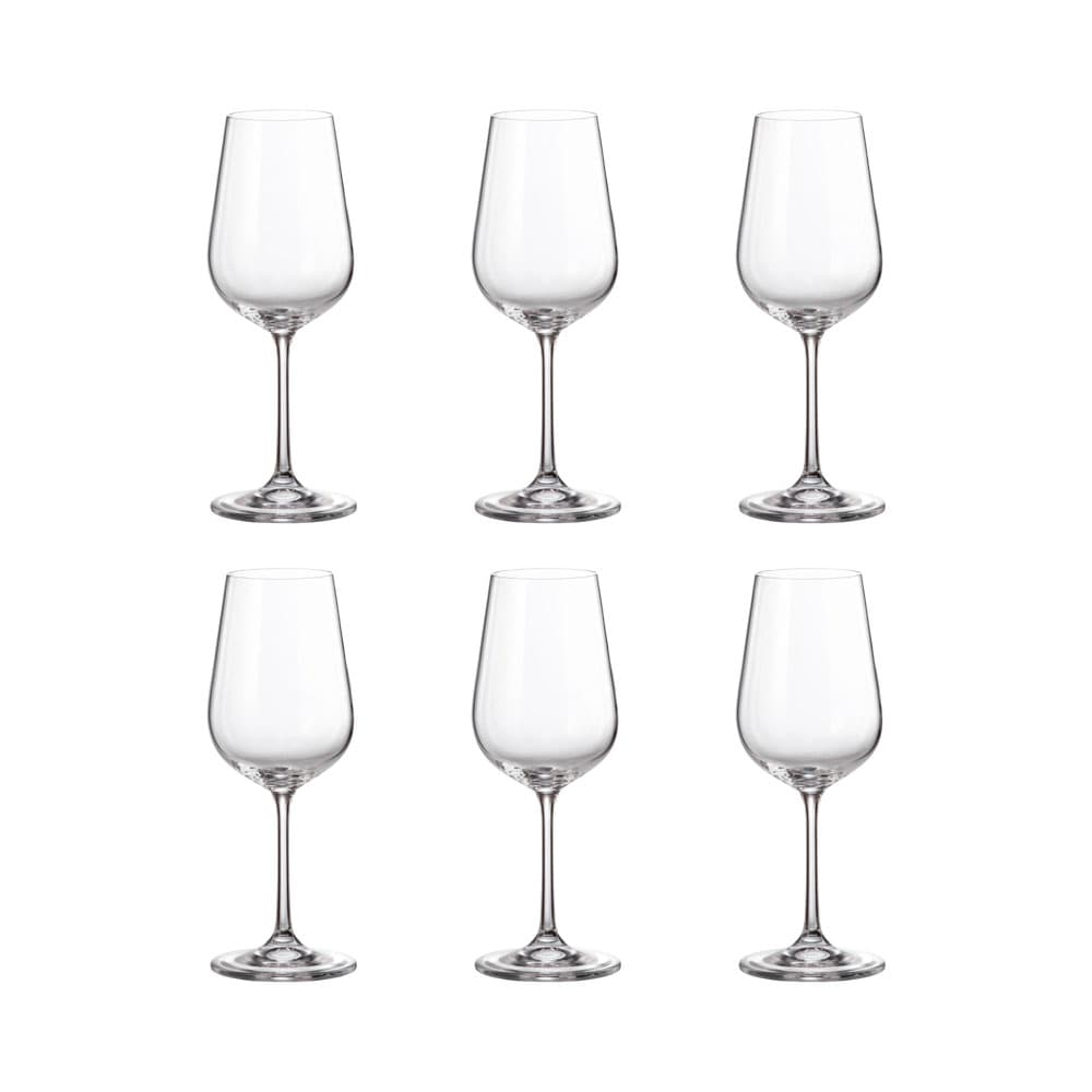 Anúncio: SET DE COPAS PARA VINO BOHEMIA TORI TITANIUM 390ML 6 PIEZAS