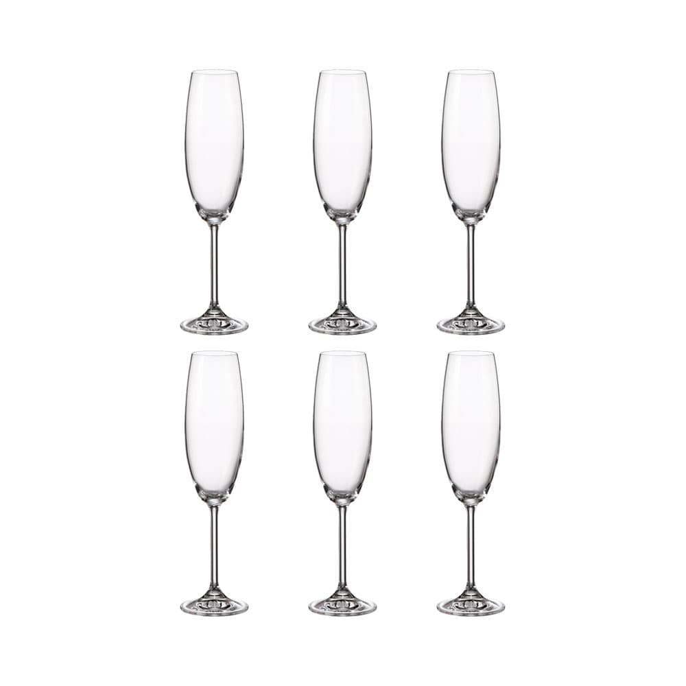 Anúncio: SET DE COPAS PARA CHAMPÁN BOHEMIA TITANIUM SELECTION 220ML 6 PIEZAS