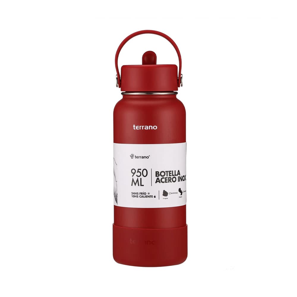 Anúncio: BOTELLA TÉRMICA TERRANO BOTA + PICO 950ML ROJO