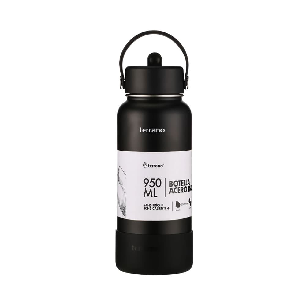 Anúncio: BOTELLA TÉRMICA TERRANO BOTA + PICO 950ML NEGRO