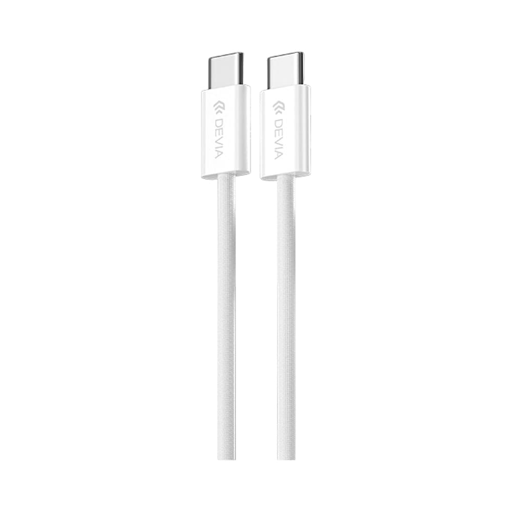 Anúncio: CABLE DEVIA SMART SERIES EC325 USB-C A USB-C 60 W 1 METRO BLANCO