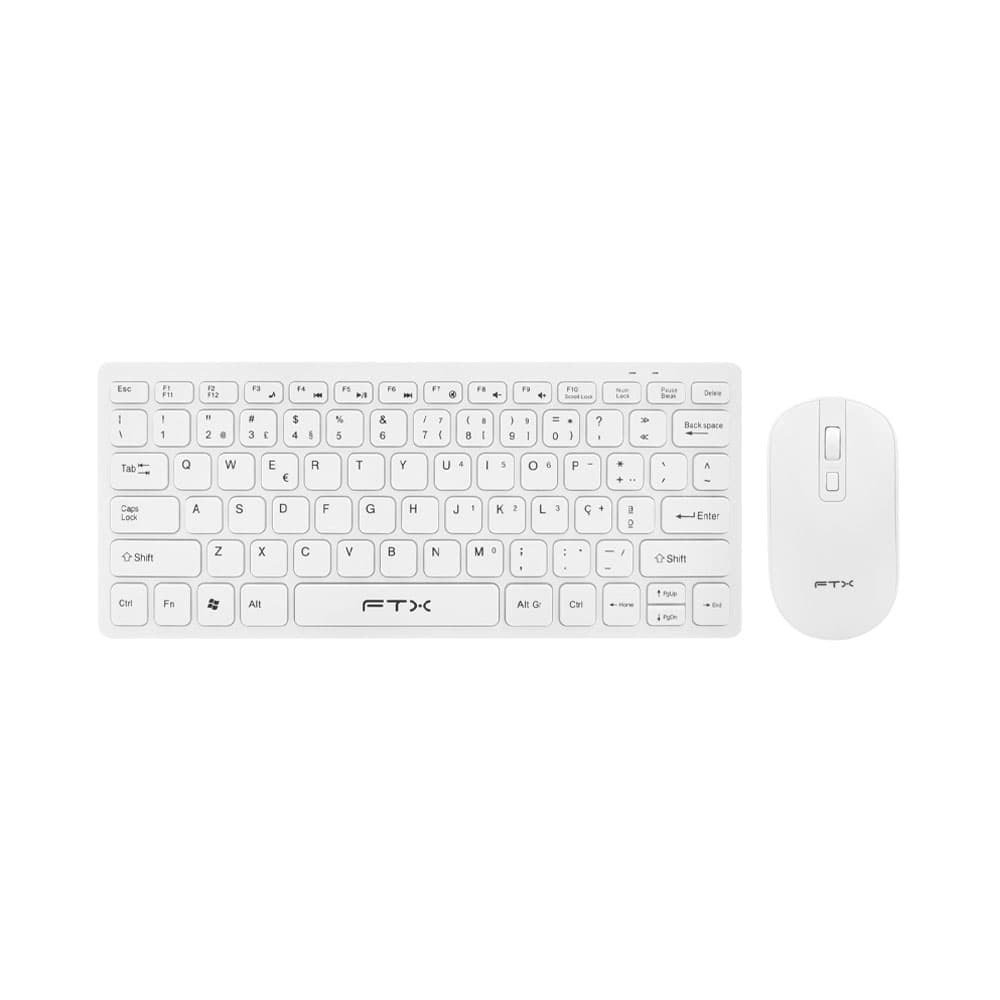 Anúncio: KIT TECLADO Y MOUSE INALÁMBRICO FTX FTXGK03 BLANCO (PORTUGUÉS)