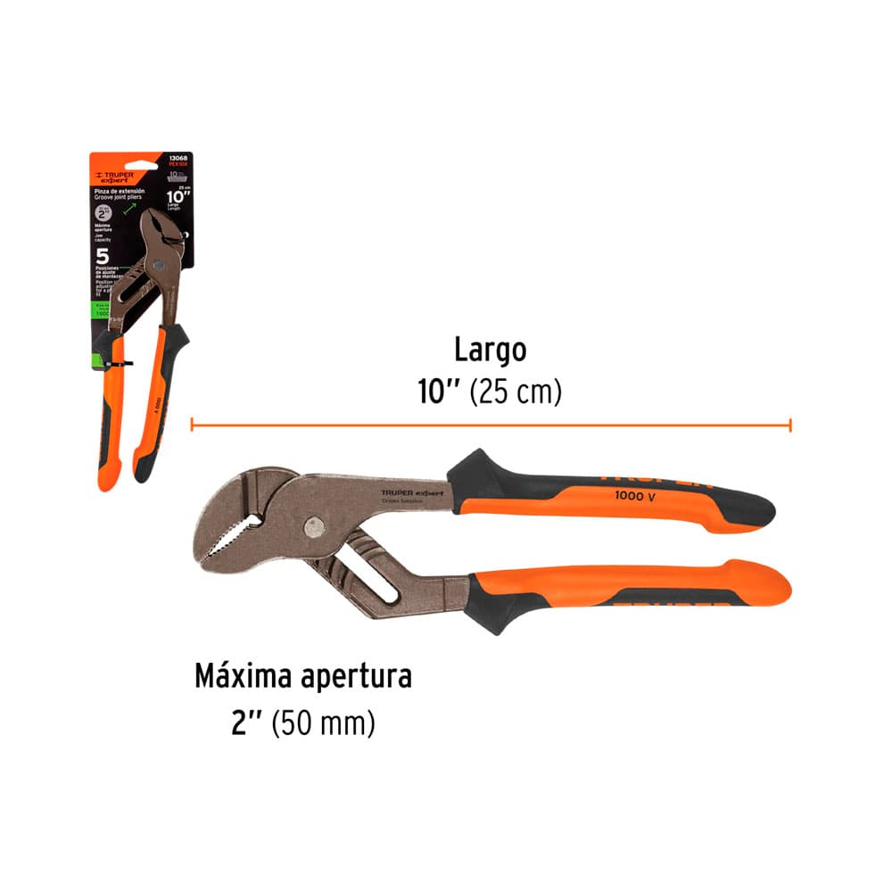 Anúncio: ALICATE DE BOMBA AISLADO TRUPER 13068 1000V 25CM