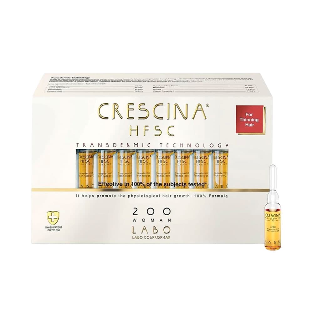 Anúncio: AMPOLLA CRESCINA HFSC TRANSDERMIC TREATMENT 200 WOMAN 20 PIEZAS