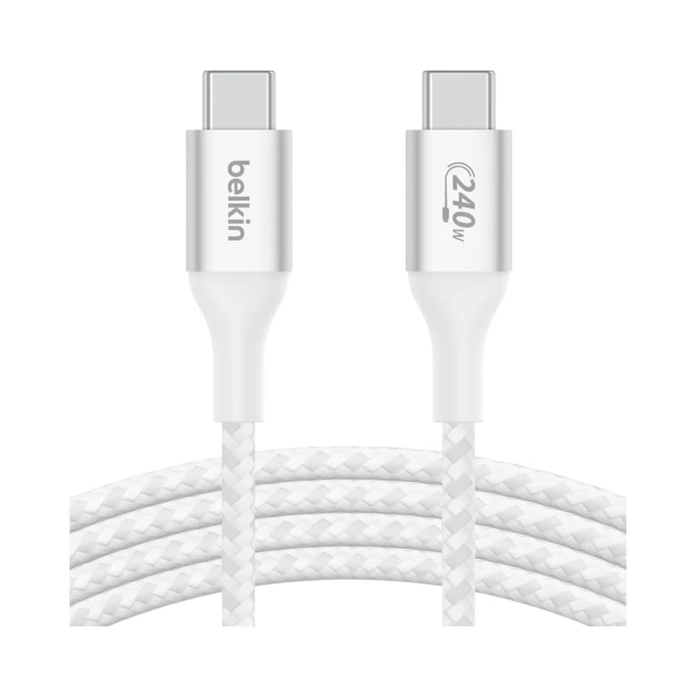 Anúncio: CABLE BOOST CHARGE BELKIN USB-C A USB-C 2M 240W WHITE