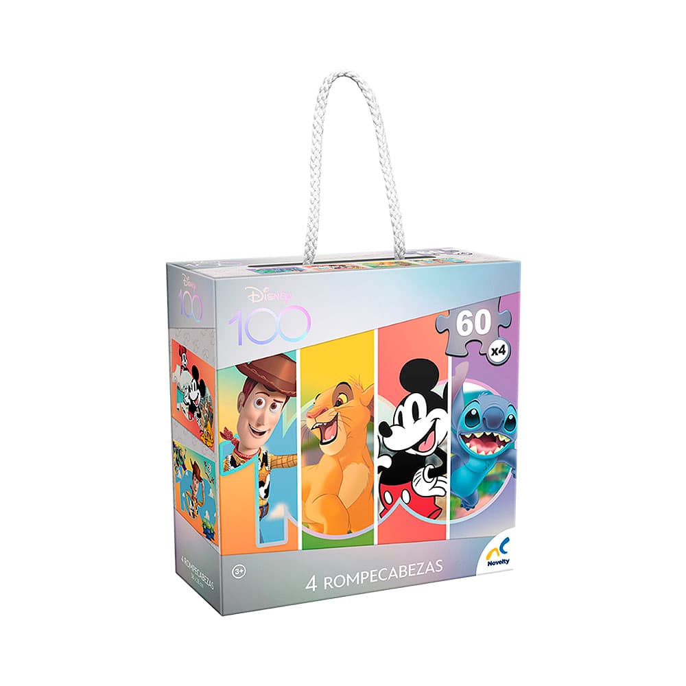 Anúncio: KIT DE ROMPECABEZAS NOVELTY DISNEY 100 AÑOS JCA-3969 4 UNIDADES