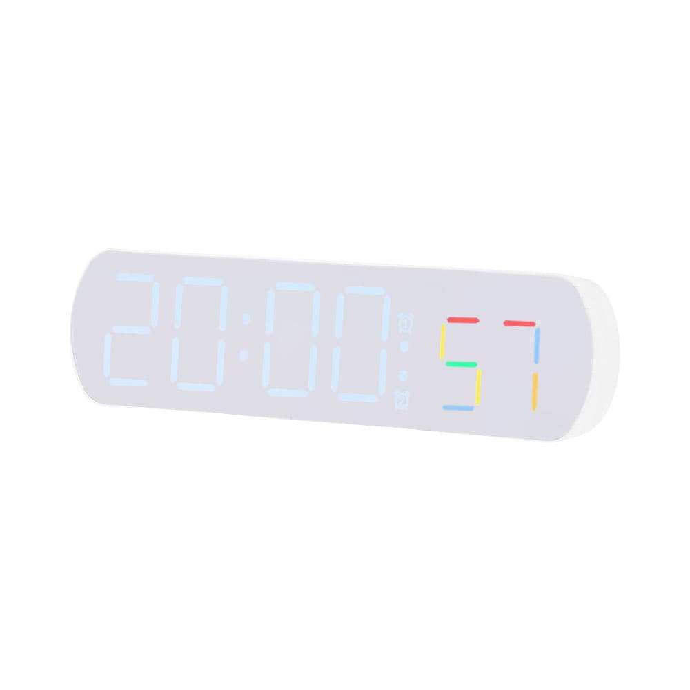 Anúncio: RELOJ DIGITAL DE MESA SATELLITE AC-T6882 LED BLANCO - CELESTE