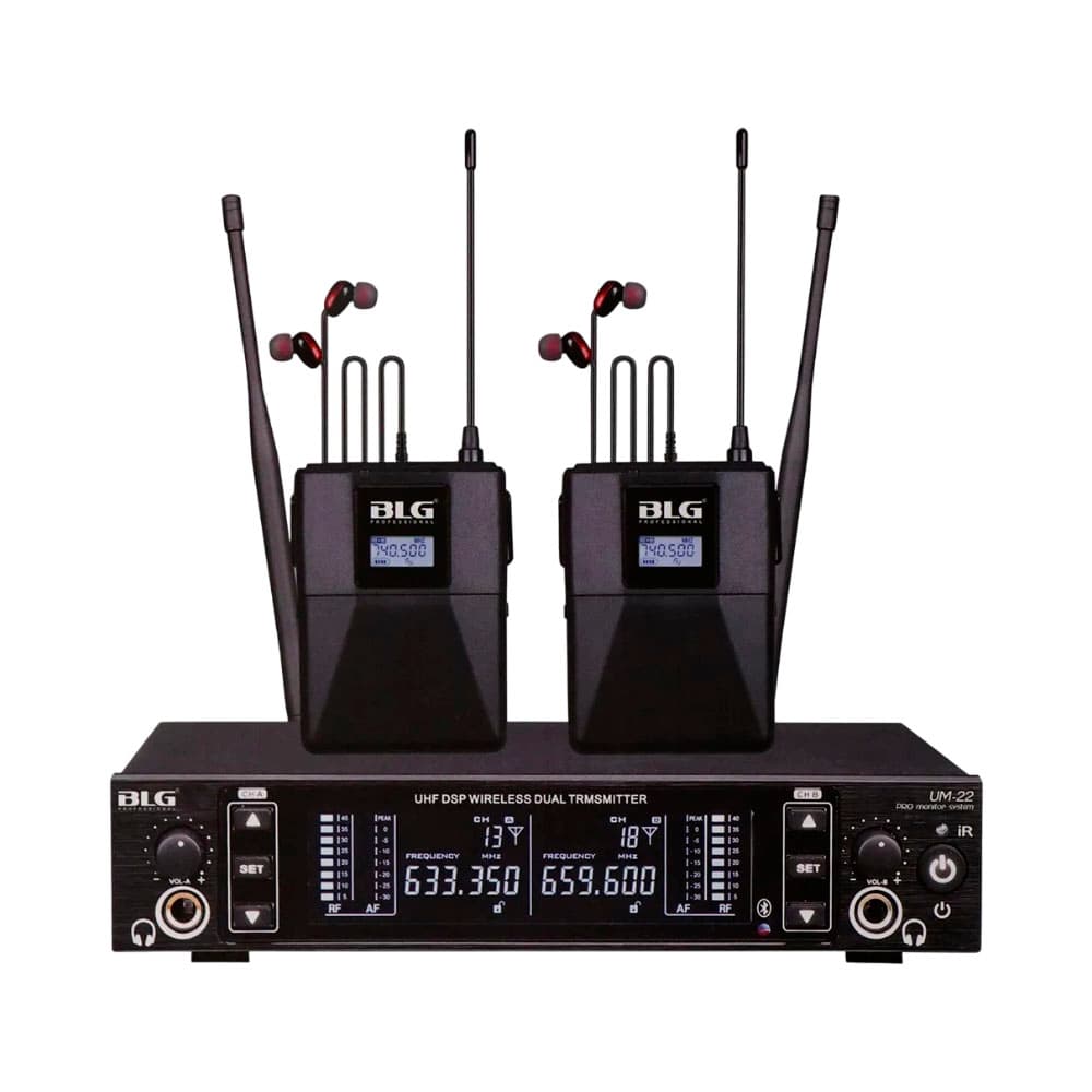 Anúncio: MONITOR INÁLAMBRICO DE RETORNO BLG UHF-UM-22 NEGRO