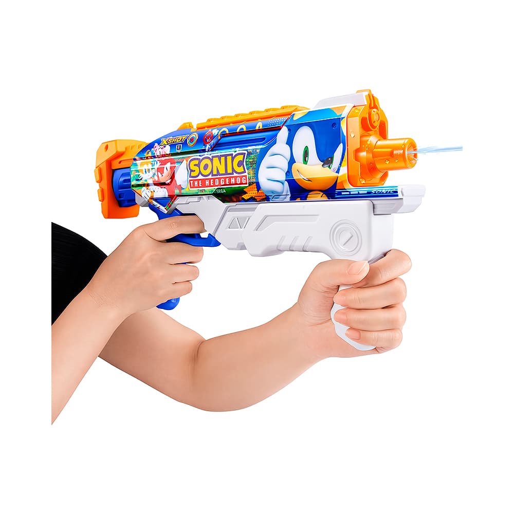 Anúncio: PISTOLA DE AGUA ZURU X-SHOT SKINS FAST FILL HYPERLOAD SONIC THE HEDGEHOG 118107