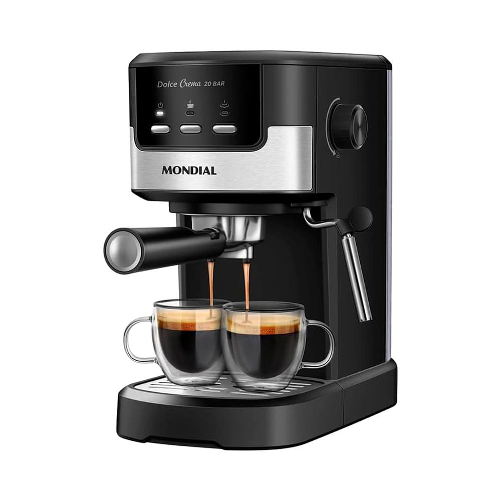 Anúncio: CAFETERA ESPRESSO MONDIAL DOLCE CREMA C-20-EC 220V NEGRO