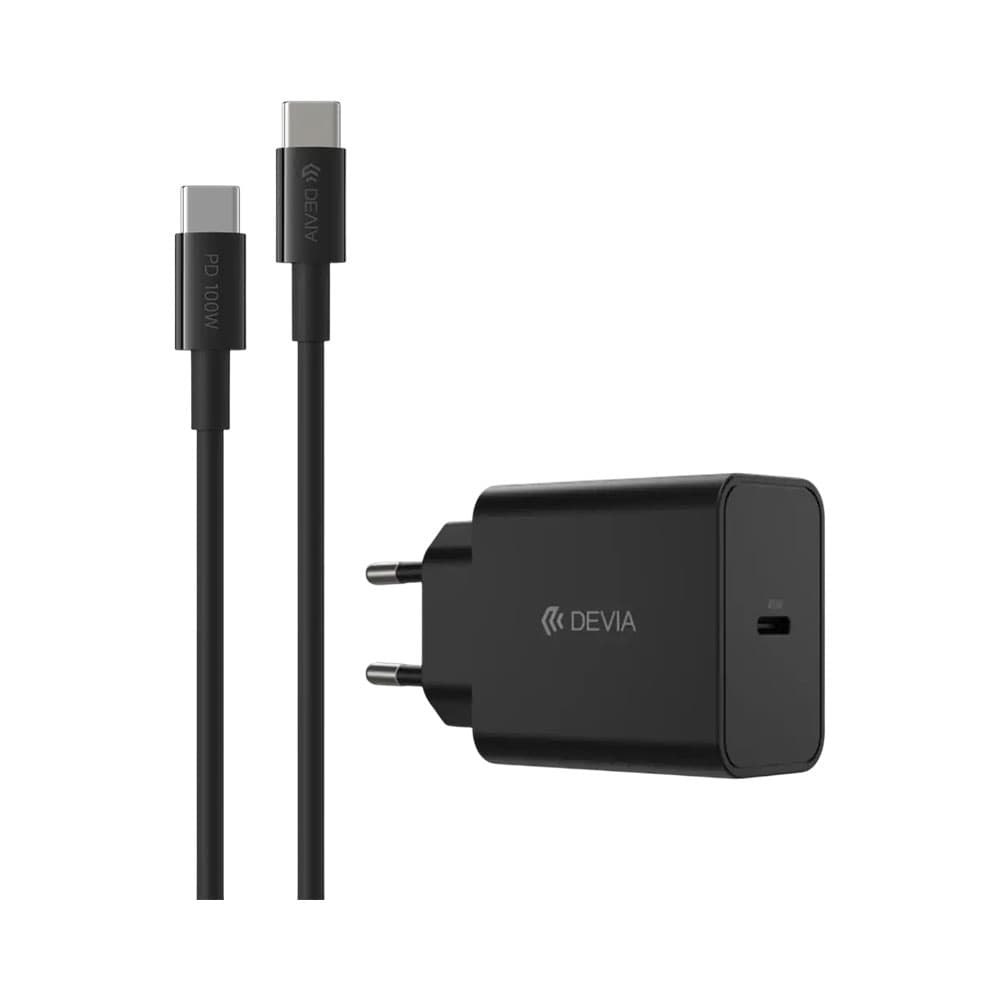 Anúncio: KIT CARGADOR CON CABLE DEVIA EC317 USB-C 45W