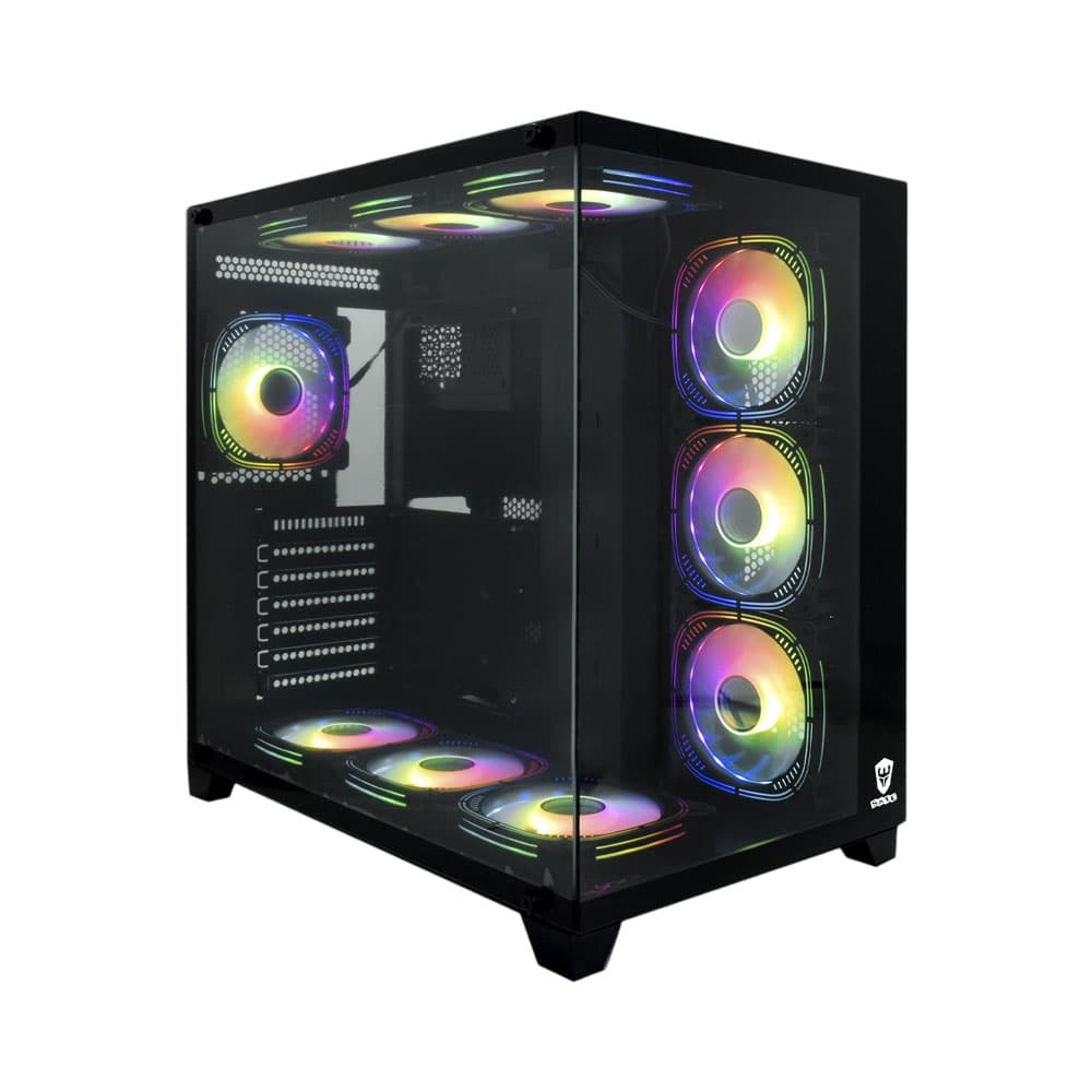Anúncio: GABINETE GAMER SATE K898 10 FAN NEGRO