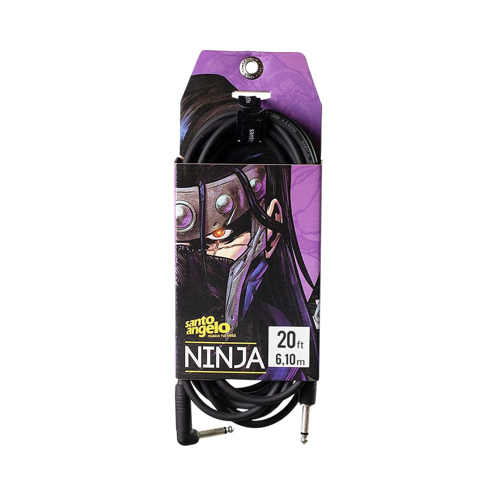 Anúncio: CABLE DE AUDIO SANTO ANGELO NINJA L 20 FT P10 A P10L 6.10 METROS NEGRO