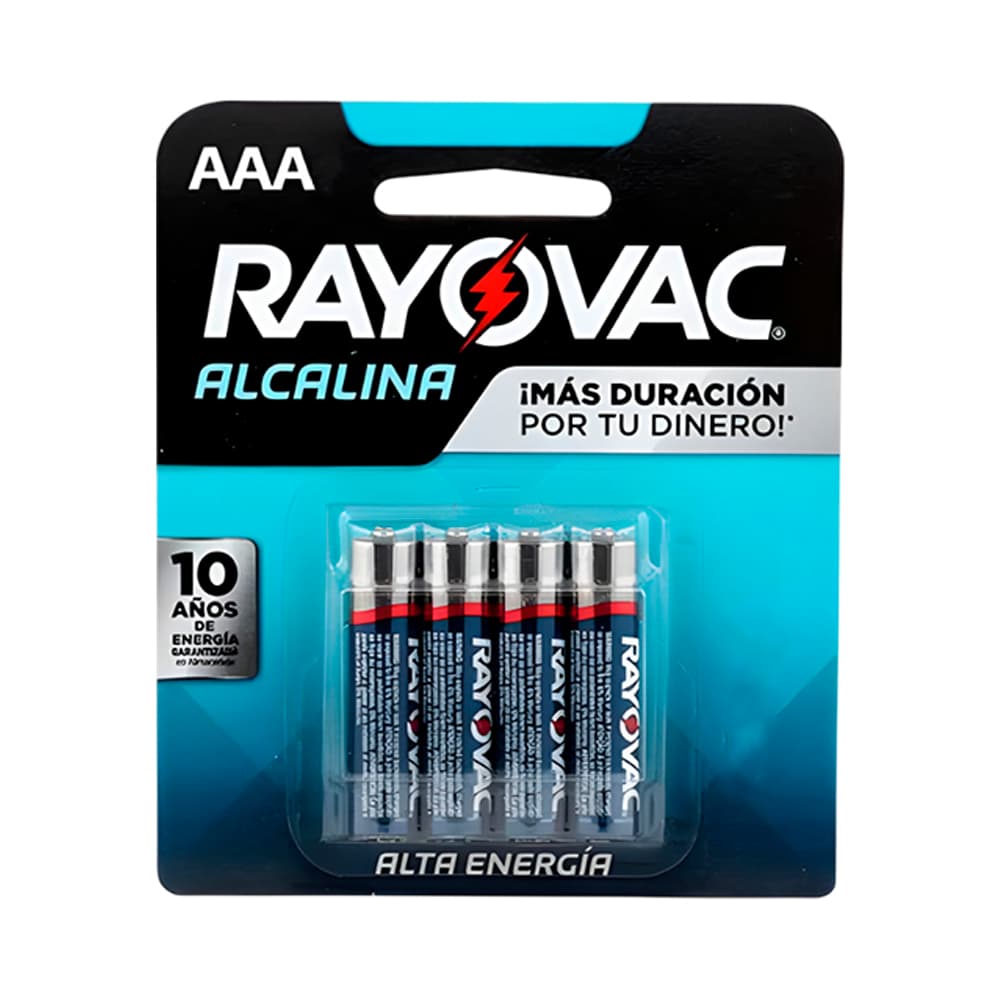 Anúncio: PILA ALCALINA RAYOVAC AAA 8 UNIDADES