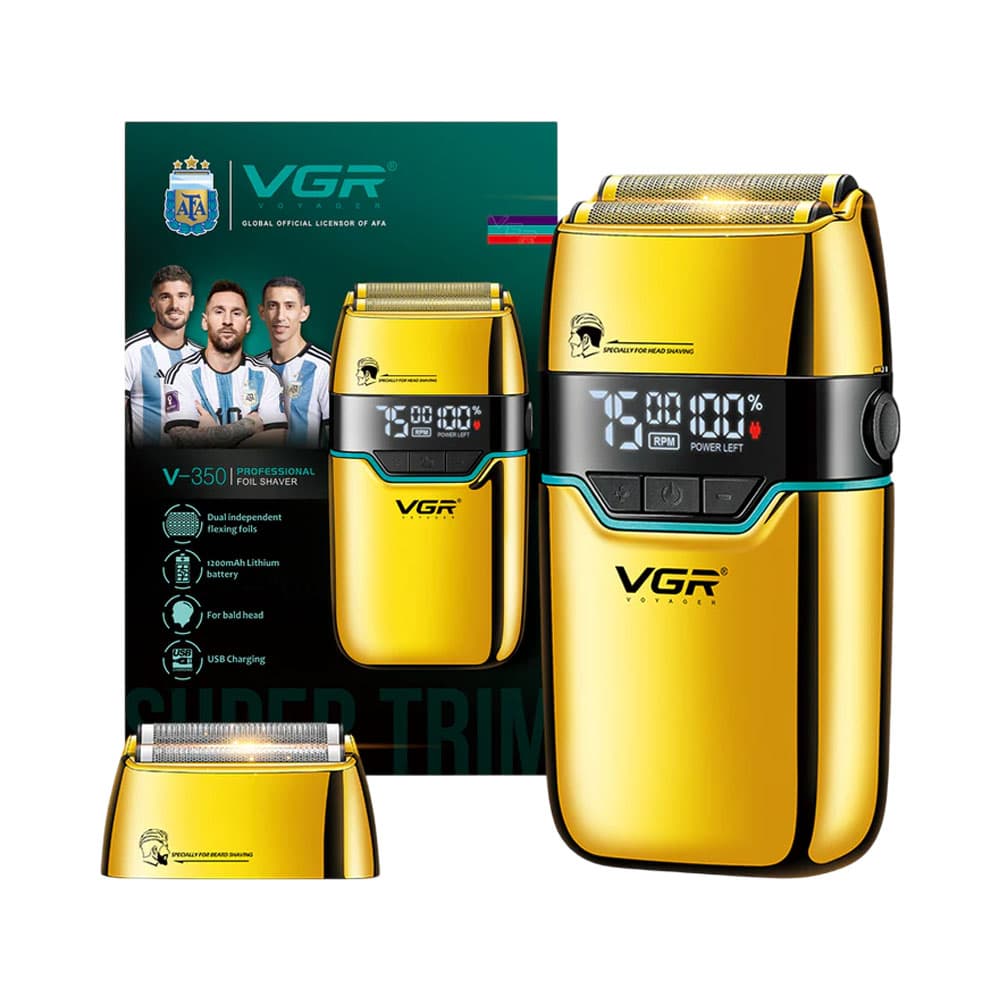 Anúncio: AFEITADORA VOYAGER V-350 DIGITAL GOLD BIVOLT