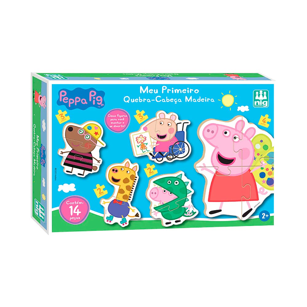 Anúncio: KIT DE ROMPECABEZAS NIG BRINQUEDOS PEPPA PIG MI PRIMER ROMPECABEZAS 0526 4 UNIDADES