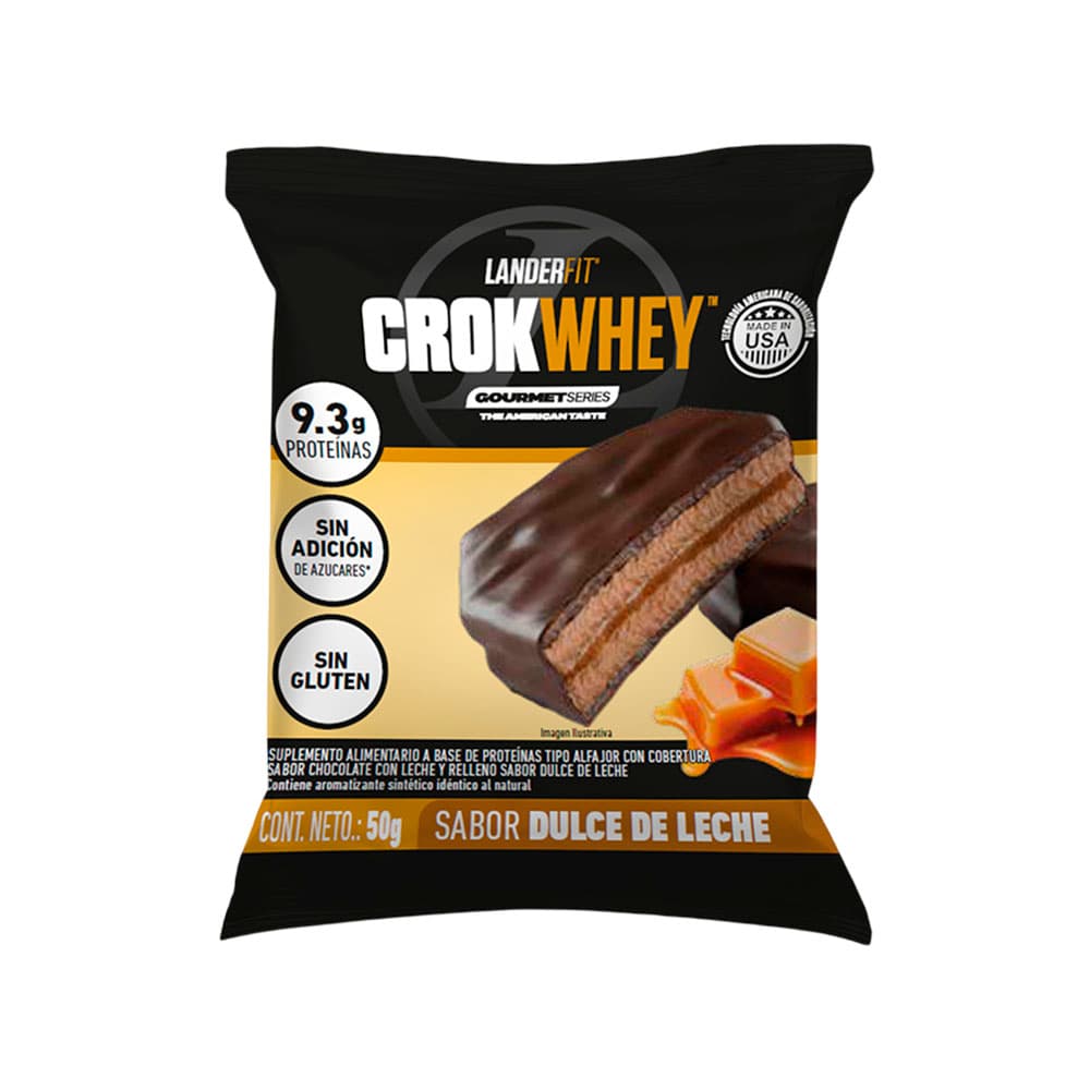 Anúncio: ALFAJOR LANDERFIT CROKWHEY DULCE DE LECHE 50GR