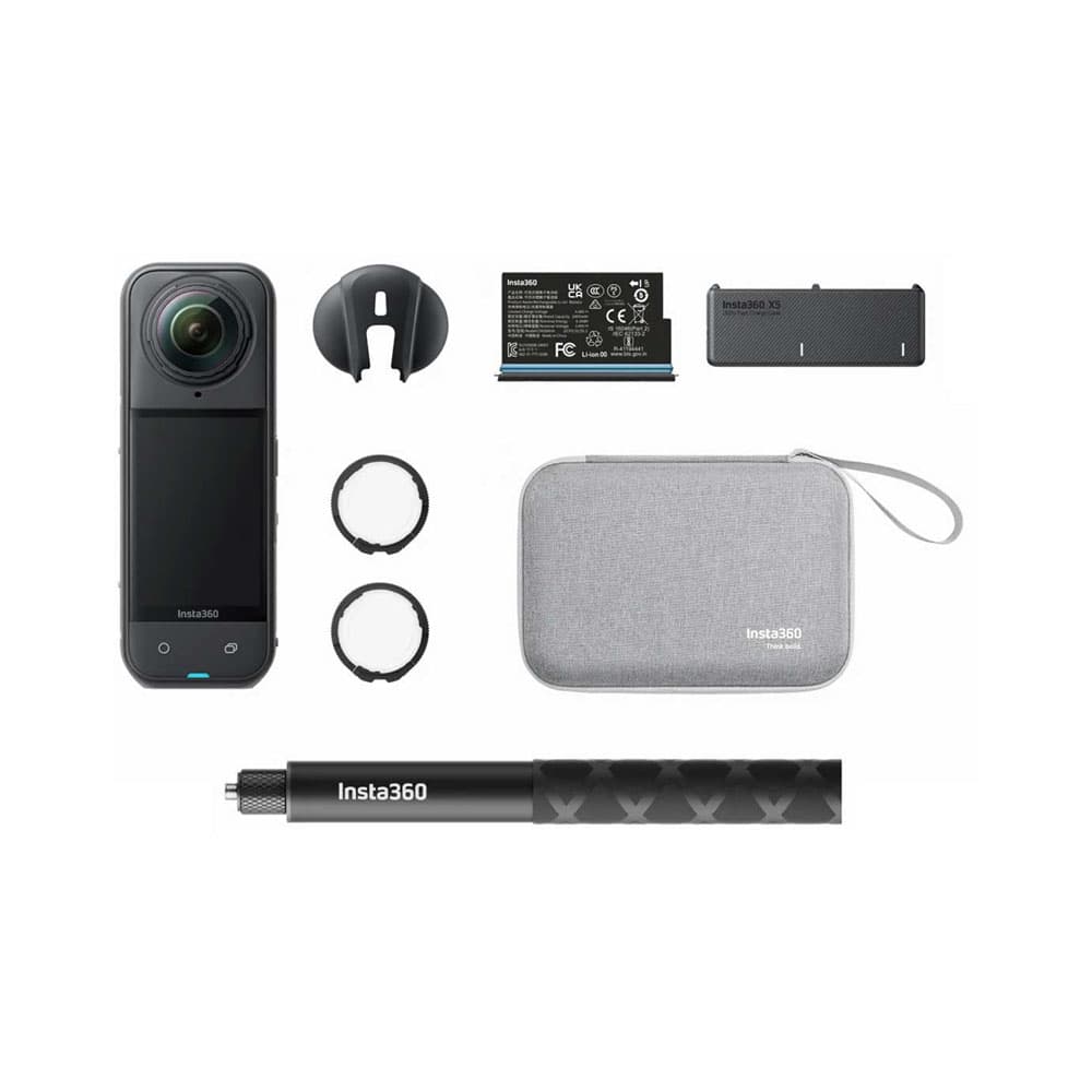 Anúncio: CÁMARA DE ACCIÓN INSTA360 CINSAAHA X5 ESSENTIALS BUNDLE 8K NEGRO