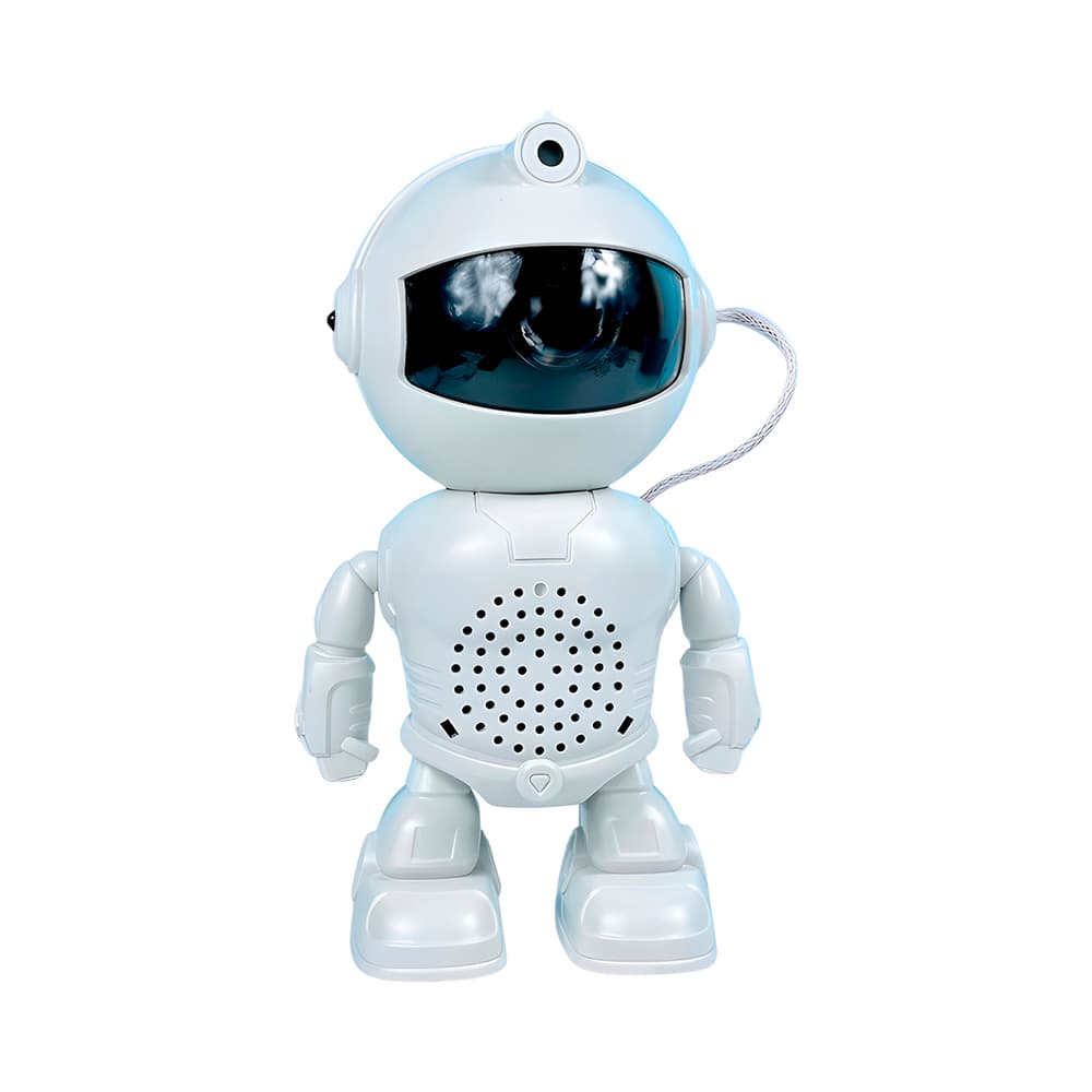Anúncio: PROYECTOR DE LUZ XL-737 ASTRONAUTA CON ALTAVOZ 5W 5V BIVOLT BLANCO