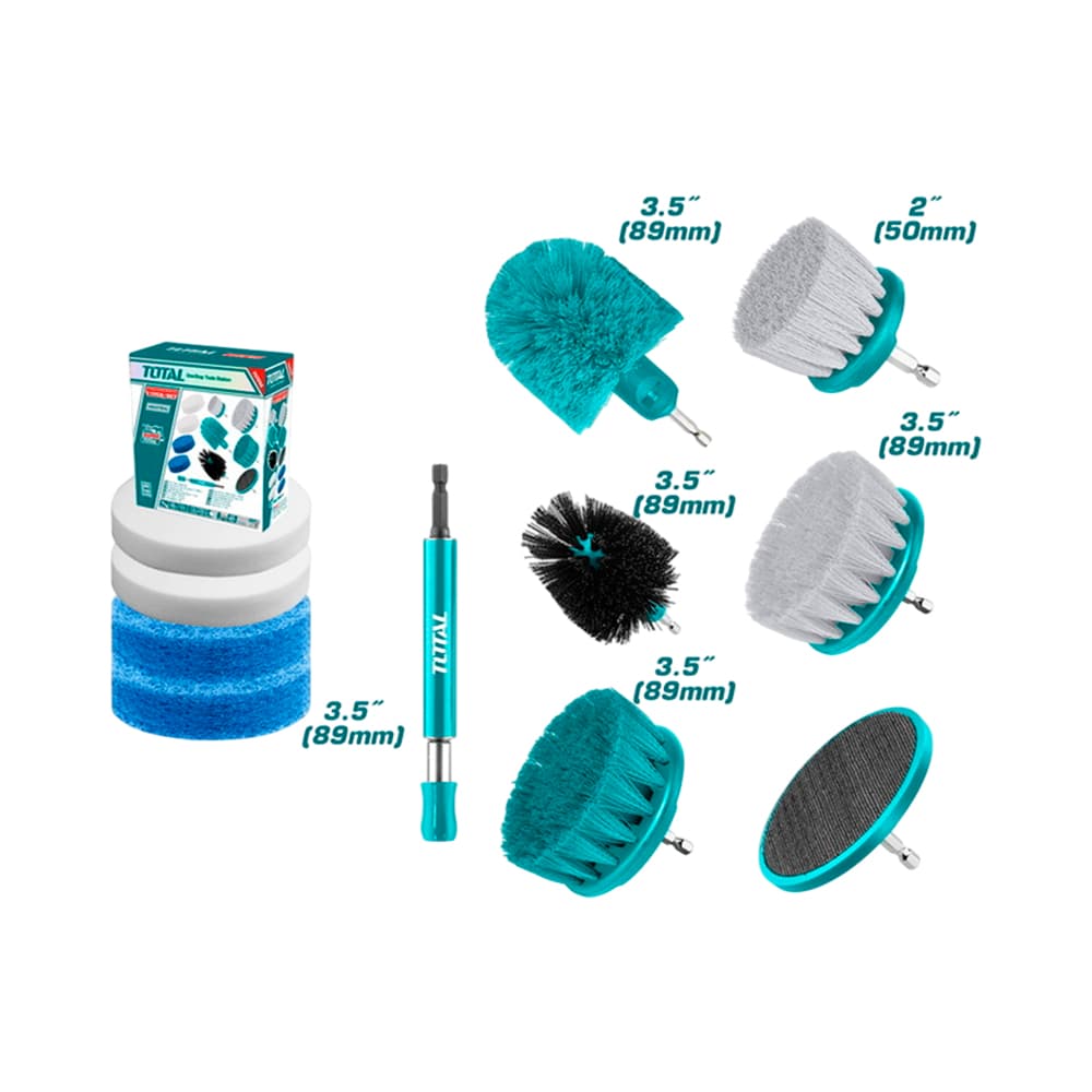 Anúncio: KIT DE CEPILLO PARA TALADRO TOTAL TACB1101 1/4 11 PIEZAS