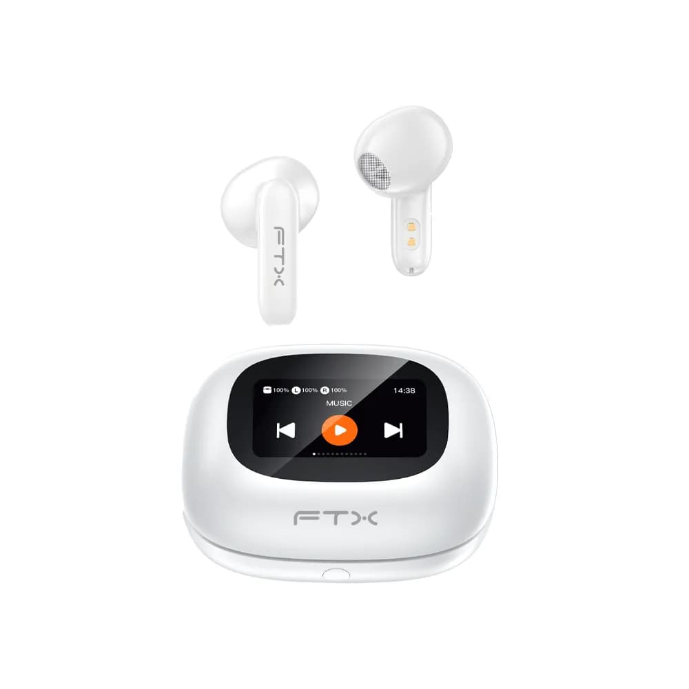 Anúncio: Ftx Auricular E97L-WH BT/MIC/TOUCH/IPX6 Blanco C/pant LED