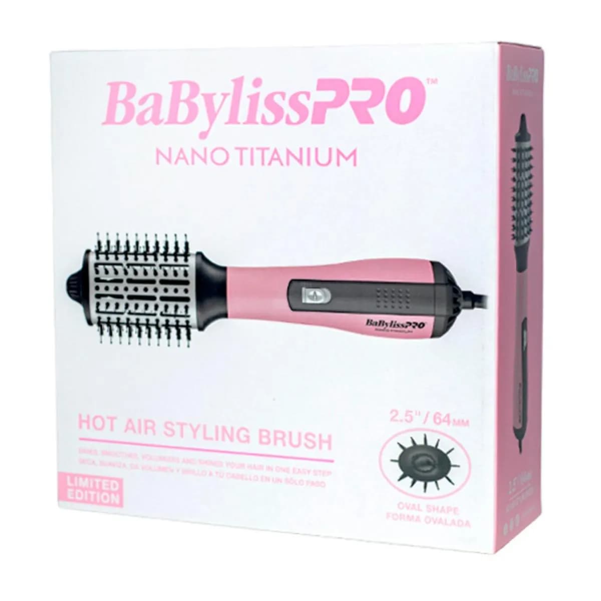 Anúncio: Babyliss Cepillo Hot Air Brush BNTHBPBK250UZ 220V Pink