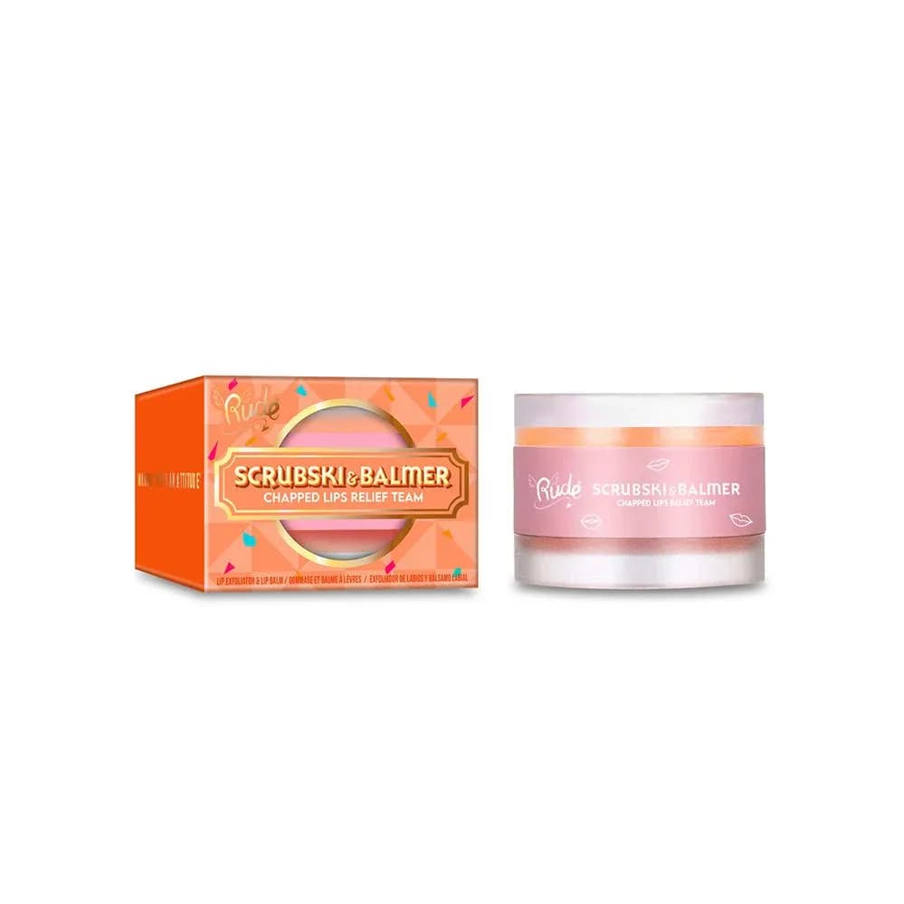 Anúncio: Rude Balsamo Balsamo Y Exfoliante Labial Scrubski&balmer Orange
