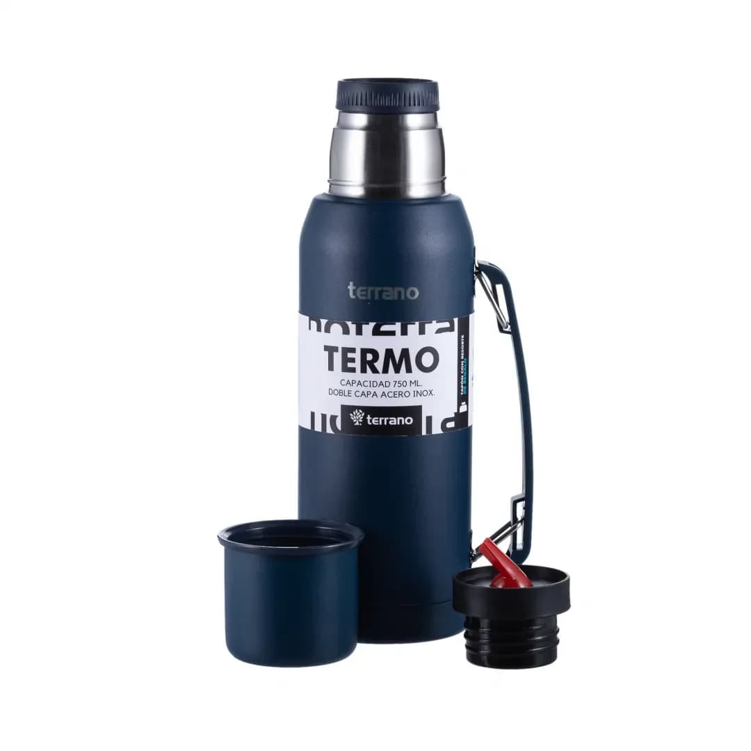 Anúncio: Terrano Termo 1L Manija Movil + Bota Protectora Azul Opaco