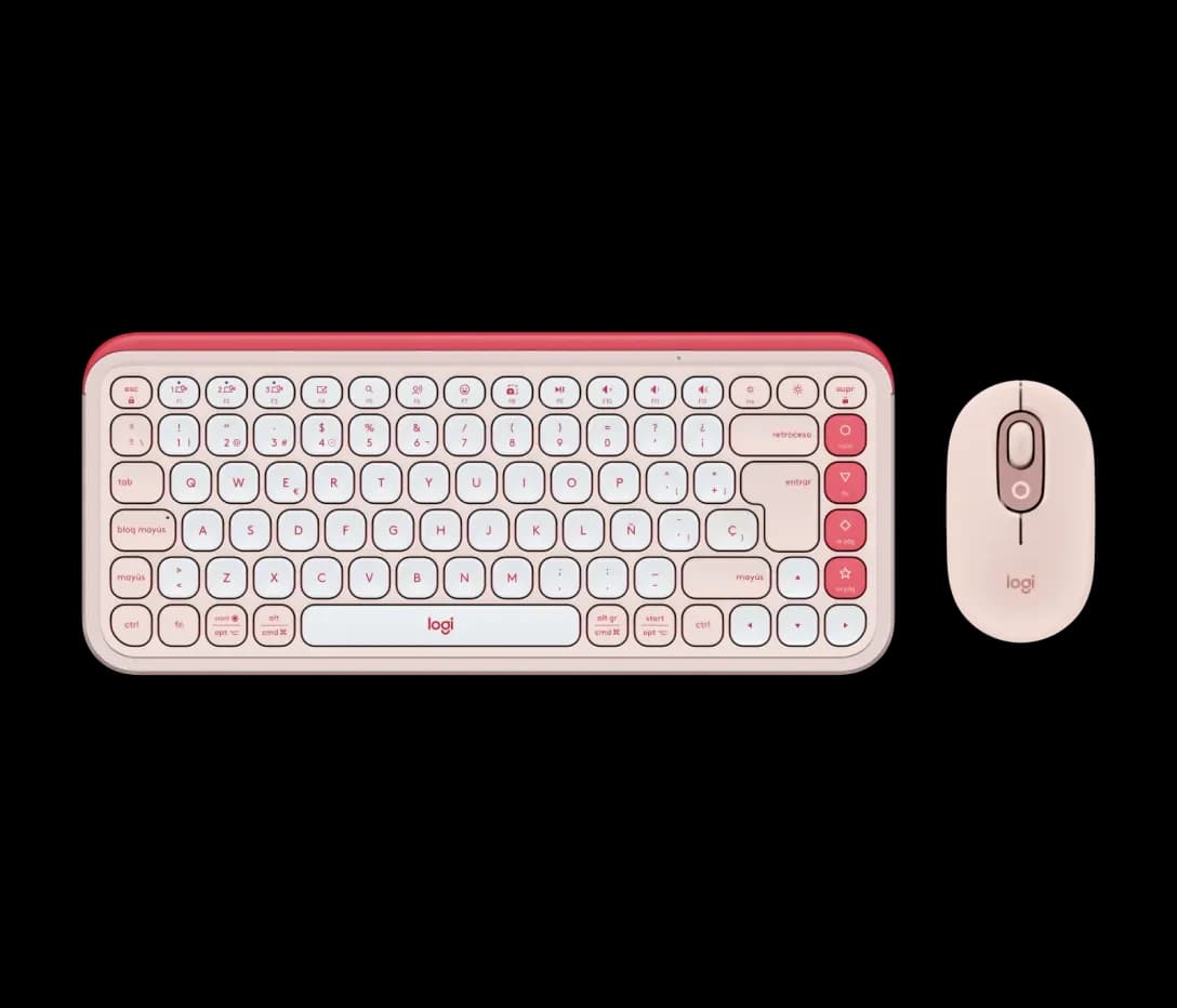 Anúncio: Logitech Teclado + Mouse Pop Icon Combo Esp 920-013053 Rose