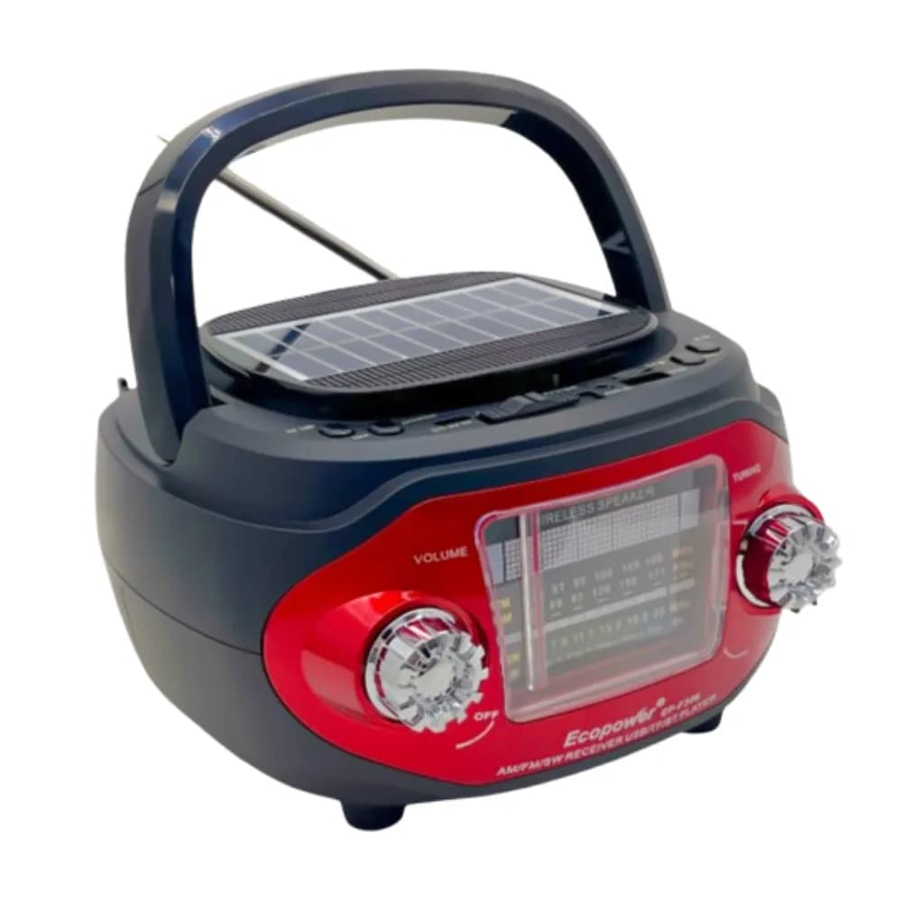 Anúncio: Ecopower Radio EP-F306 Usb/sd/fm/am Negro/rojo