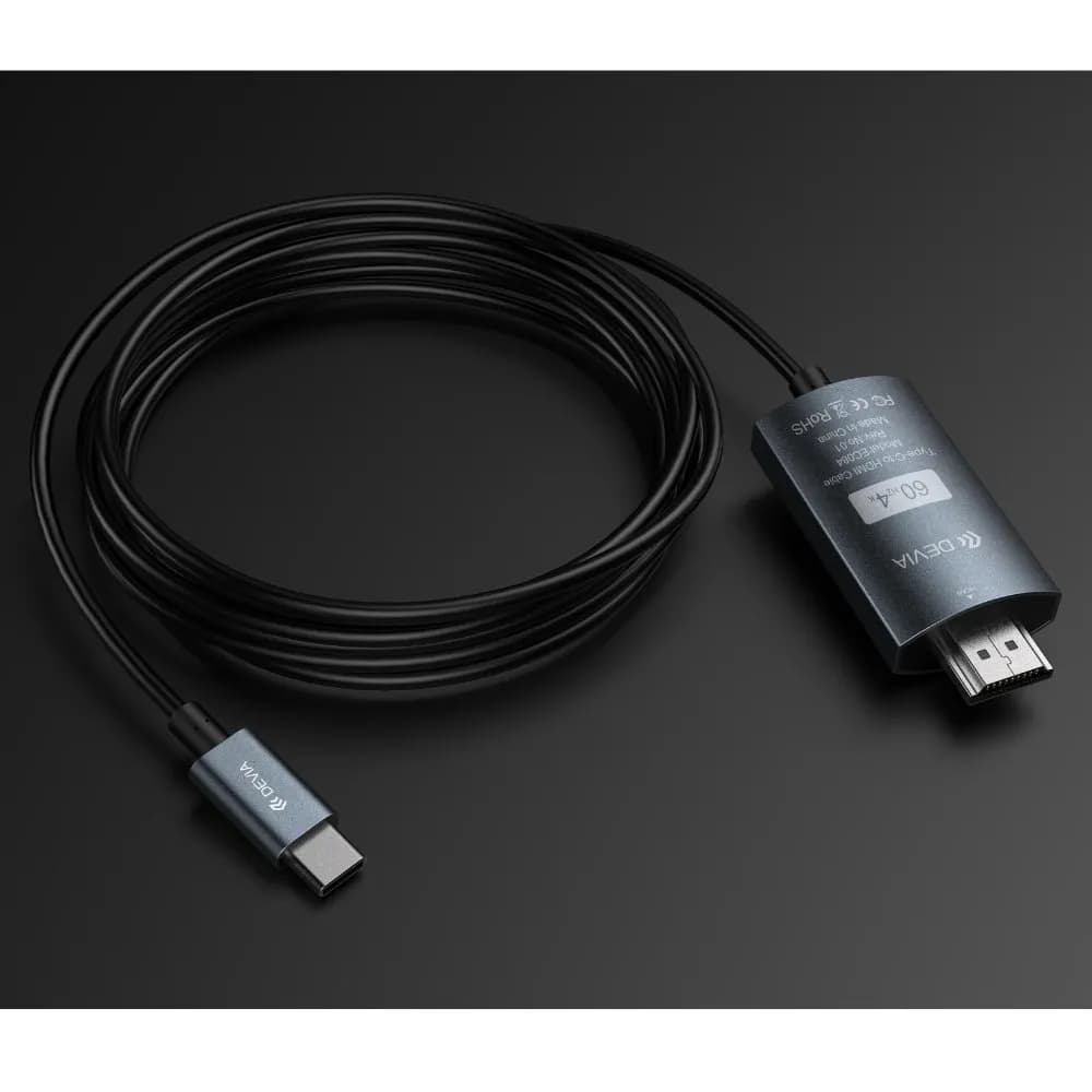 Anúncio: Devia Cable EC084 USB-C A HDMI 2M Black
